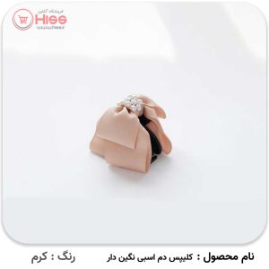 کلیپس دم اسبی نگین دار