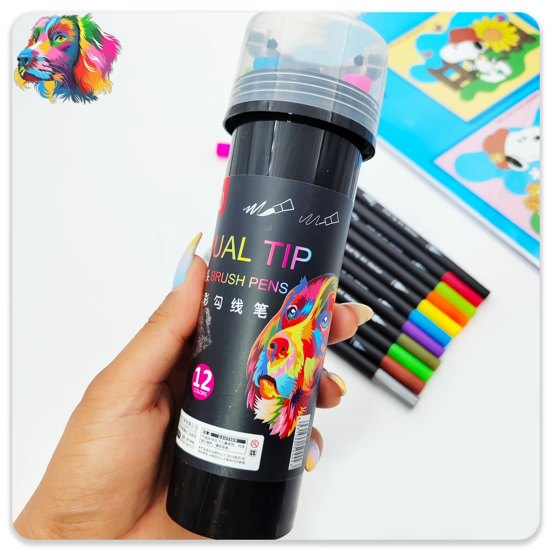 ماژیک نوک نرم 12 رنگ