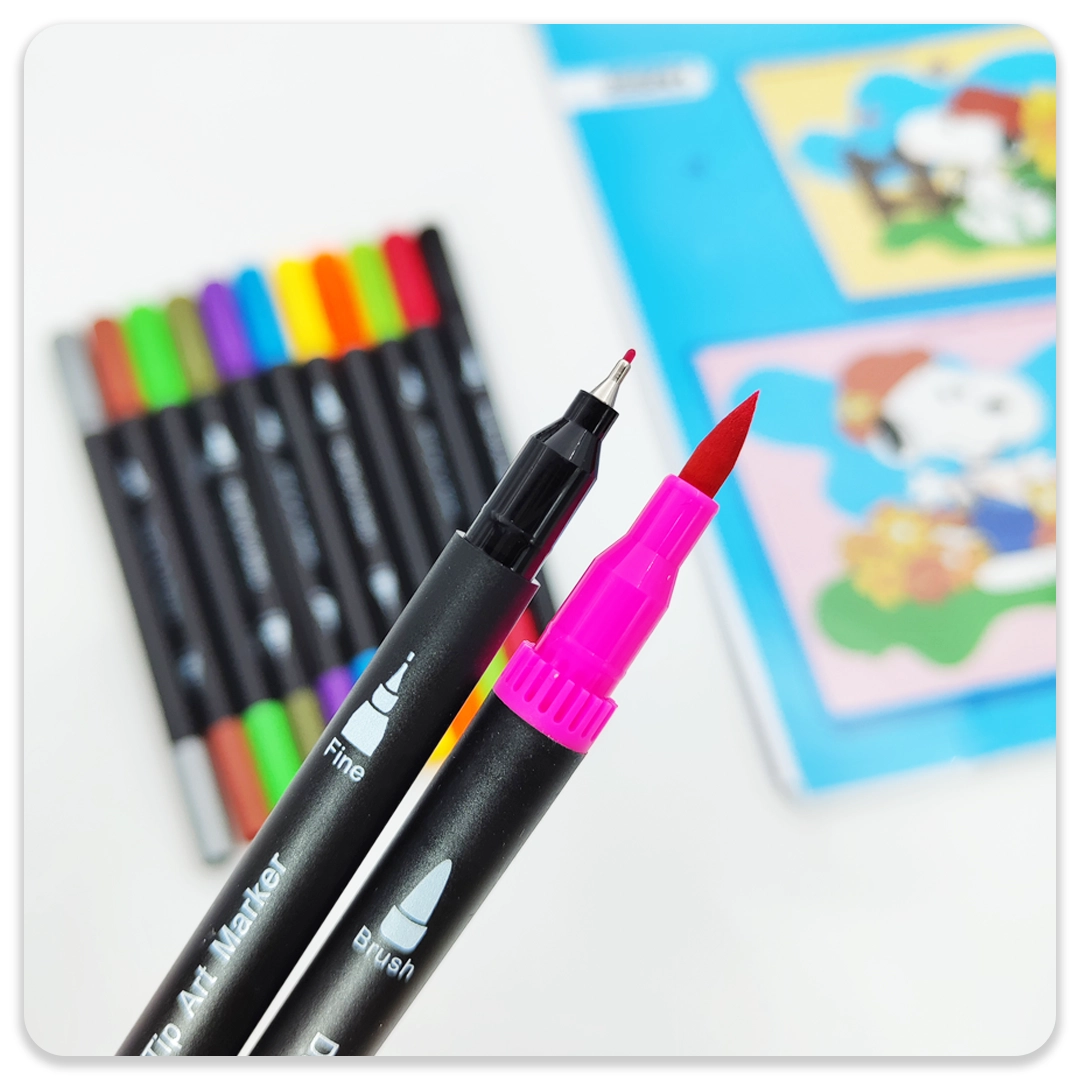 ماژیک نوک نرم 12 رنگ