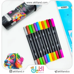 ماژیک نوک نرم 12 رنگ