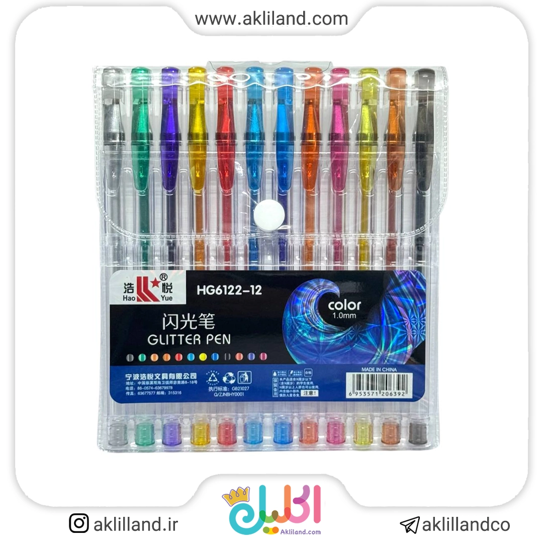 خودکار 12 رنگ اکلیلی