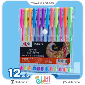 خودکار 12 رنگ فلورسنت