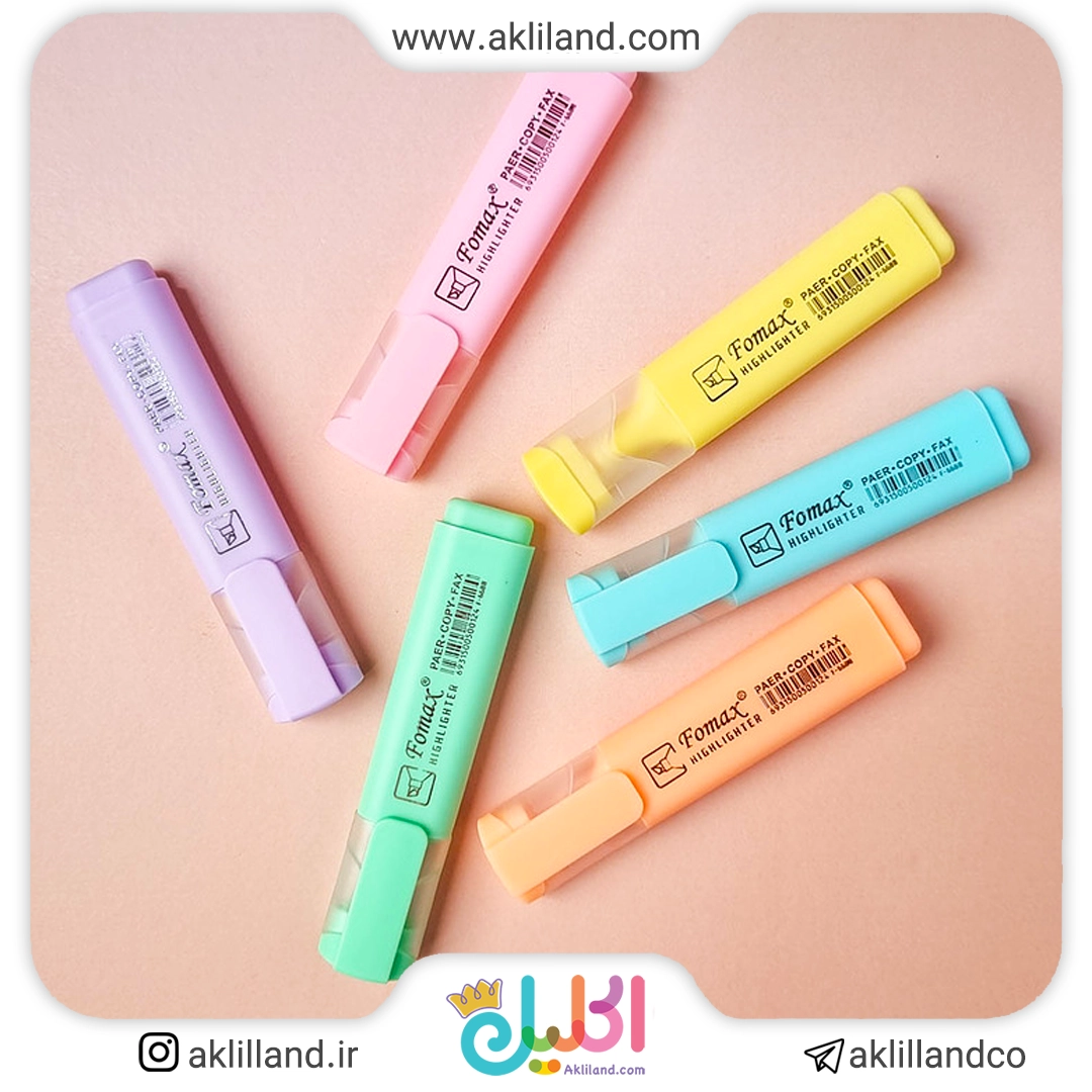 هایلایتر رنگی ماکارون