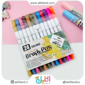 ماژیک دو سر خطی 24 رنگ