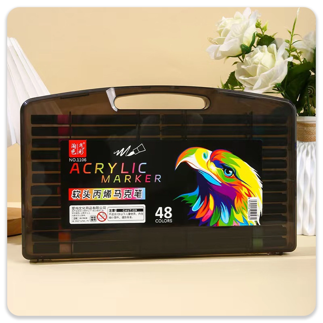 ماژیک اکریلیک نوک نرم 48 رنگ