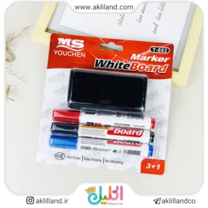 ست ماژیک وایت برد و تخته پاک کن