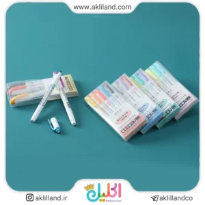 ماژیک هایلایتر 5 عددی رنگی ساده