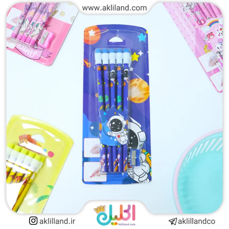 بسته مداد طرح میکس(رندوم)