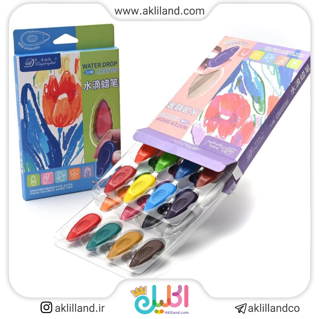 مداد شمعی 12 رنگ جادویی