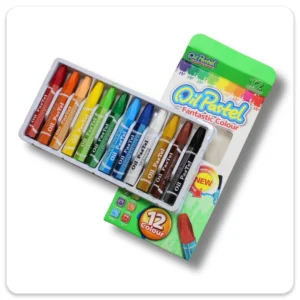 مداد شمعی ساده 12 رنگ