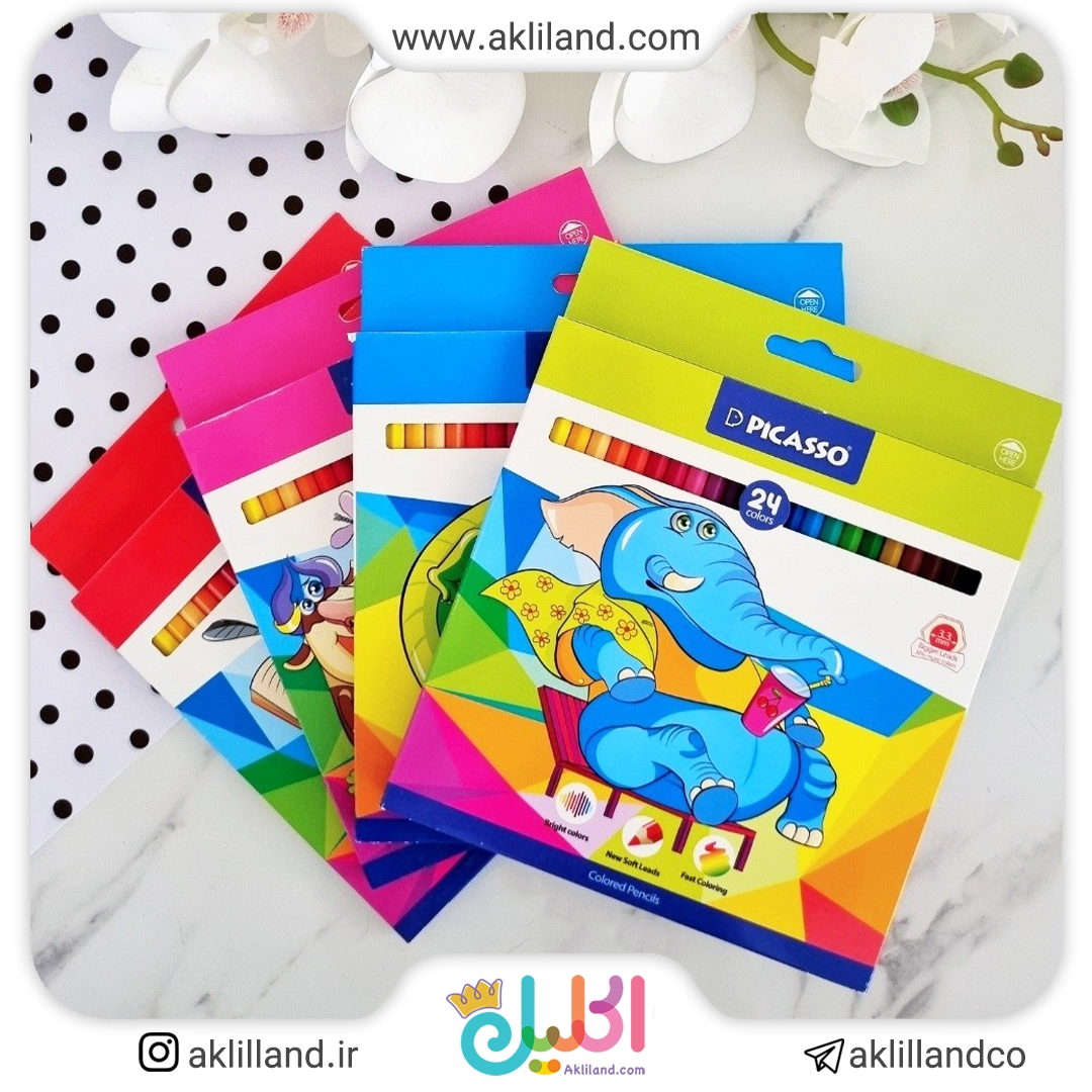 مداد رنگی 24 رنگ پیکاسو