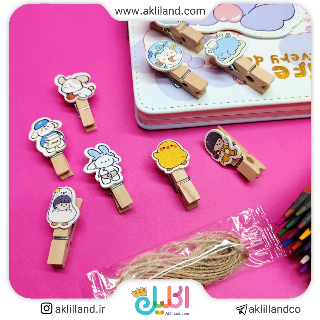 گیره چوبی کیوت