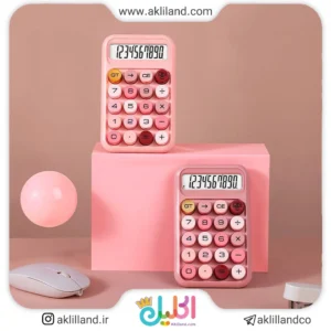 ماشین حساب دکمه درشت رنگی آدامسی