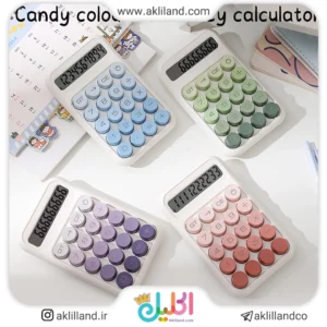 ماشین حساب دکمه درشت رنگی آبنباتی