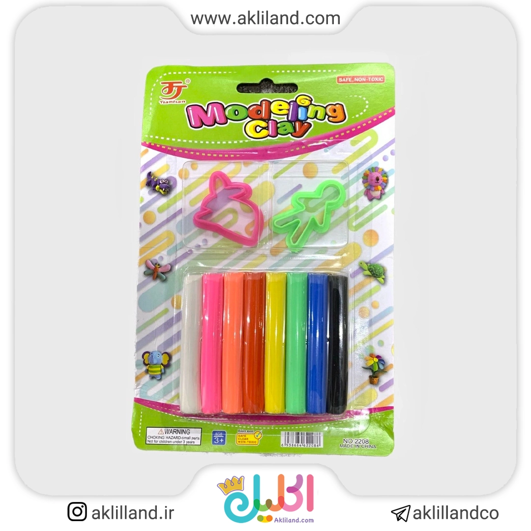 خمیر کلی بسته 8 عددی بزرگ