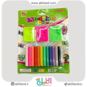 خمیر کلی بسته 12 عددی قلمی