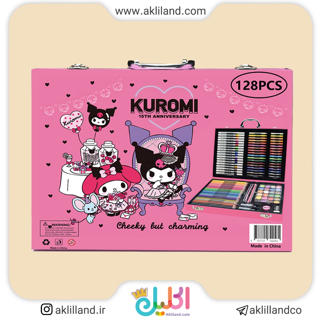 ست رنگ آمیزی 128 تکه کرومی و ملودی