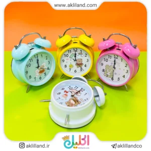 ساعت زنگ دار رومیزی دختر خرسی