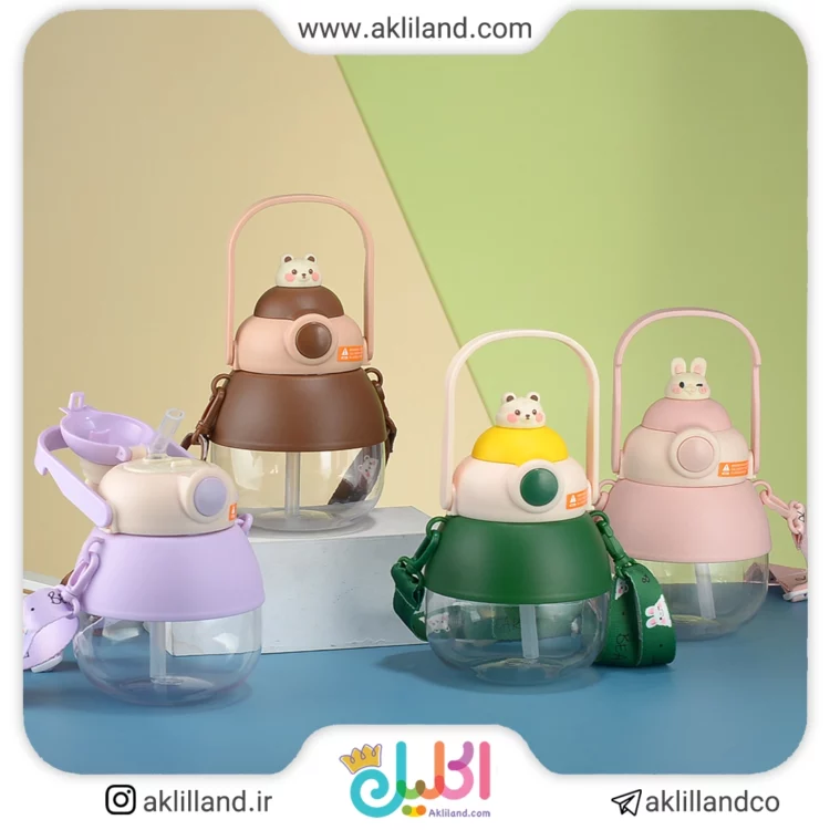 قمقمه پلاستیکی حیوانات بامبی