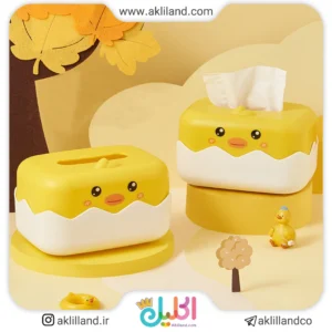 جعبه دستمال کاغذی جوجه طلایی