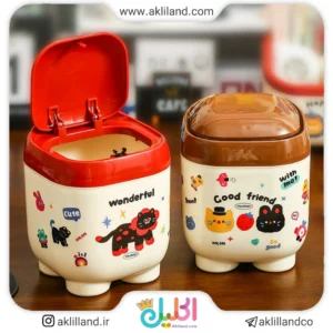 سطل زباله رومیزی دربدار