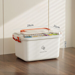 جعبه دارو متوسط دسته رنگی