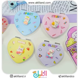 آینه قلبی طرح برجسته خرسی
