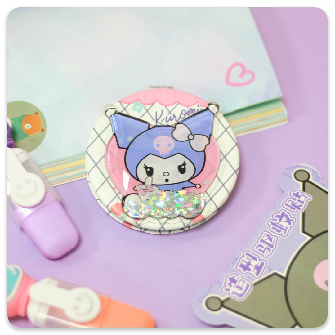 آینه جیبی گرد آکواریومی طرح کرومی