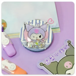 آینه جیبی گرد آکواریومی طرح کرومی