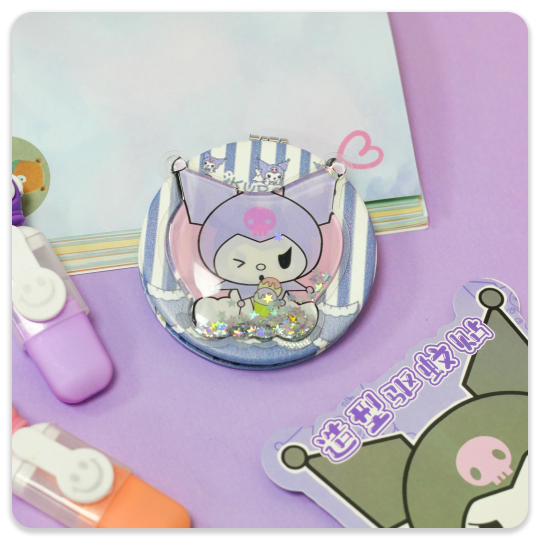 آینه جیبی گرد آکواریومی طرح کرومی