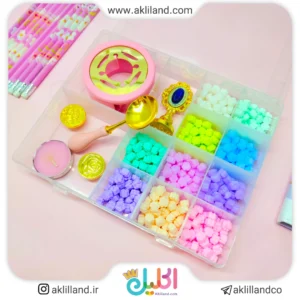 پک مهر و موم و قاشق فانتزی (رنگبندی رندوم)