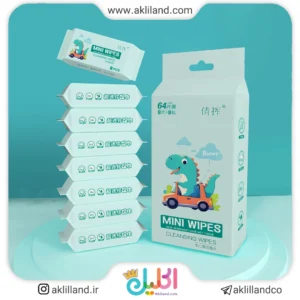 دستمال مرطوب دایناسور کوچولو (بسته 8 عددی)