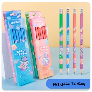 مداد پاک کن دار ویبو 2B (بسته 12 عددی)